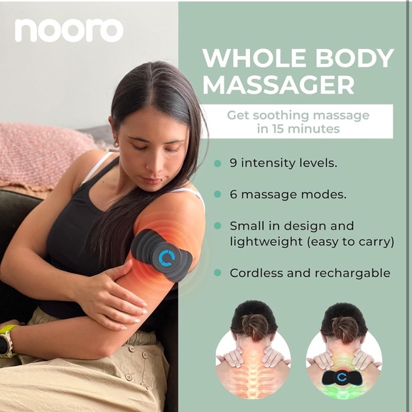 Nooro Portable Whole Body Massager - Deep Tissue Therapy TENZ unit - Picture 7 of 8